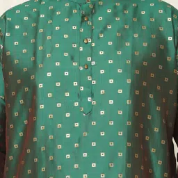 SOJANYA PLUS Men Ethnic Motifs Regular Kurta with Pyjamas image 2
