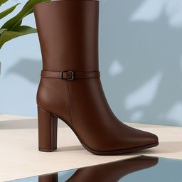 Bxxy Women Block Heel Winter Boots-image-92