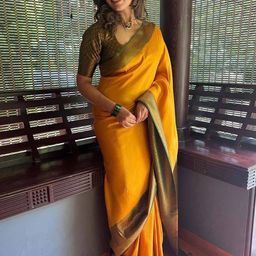 VILLE FASHION Woven Design Zari Kanjeevaram Saree-image-64
