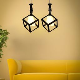 GAUVIK Black Glass Ceiling Lamp-28