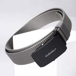 Allen Solly Men Textured Leather Slider Buckle Belt-picture-18