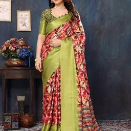 DIVASTRI Floral Zari Silk Cotton Saree-picture-41