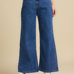 Rea-Lize Women Wide Leg High-Rise Light Fade Jeans-image-97