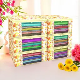 Kuber Industries Cream-Coloured Set of 6 Regular Drawer Organiser Organisers image 2