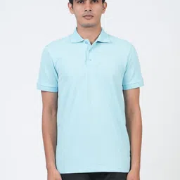 EcoLove Men Solid Polo Collar Cotton T-shirt-picture-34