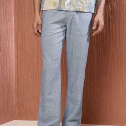 Fabindia Men Cotton Mid-Rise Fashion Trousers-image-86