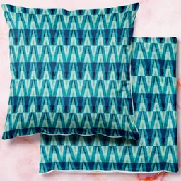 ArtzFolio Multicoloured Set of 2 Velvet Square Cushion Covers-image-93