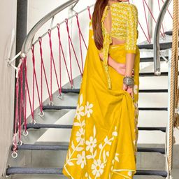 KALINI Designer Block Print Saree image 3