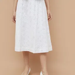 CODE by Lifestyle Women Self Design A-Line Midi Skirt-image-44