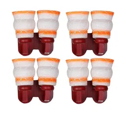 Somil Premium Designer Glass Wall / Night Lamp Elegant & Stylish Dcor Accent for Modern Interiors, color- Orange, White, Size, 30 X 26 X 29.5 CM-image-24