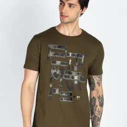 Status Quo Men Graphic Printed Round Neck Cotton T-shirt-image-54