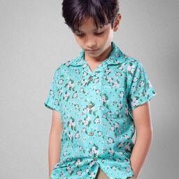 Tura Turi Boys Floral Opaque Printed Casual Shirt-image-15