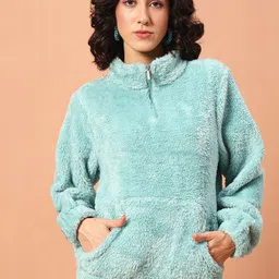 The Dry State Women Half Ziper Sweatshirt-picture-47