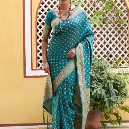 KALINI Woven Design Zari Silk Blend Saree-image-73