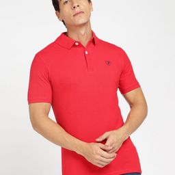 Provogue Men Polo Collar Applique Slim Fit T-shirt-image-26