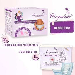 Pregawear 20-Pcs Post-Partum & 5-Pcs Maternity Padded Disposal Briefs CF005D0XSBL05A-image-31