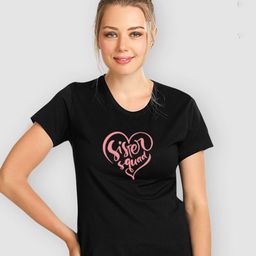 Moda Rapido Women Typography Printed Round Neck Cotton T-shirt-picture-35
