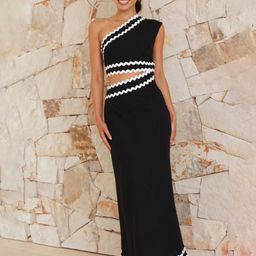 StyleCast One Shoulder Chiffon Bodycon Midi Dress-image-50