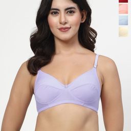 LILY PACK OF 4 Seamless Non Padded Everyday Bra-picture-20