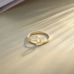 Mia by Tanishq Gold Ecliptic Loop Ring-image-32