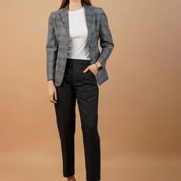 INDOPHILIA Self-Design Single-Breasted Casual Blazer-picture-15