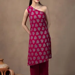 BAESD Girls Ethnic Motifs Printed Regular Kurta with Palazzos-picture-38
