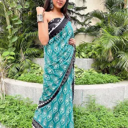 Craft Musium Printed Pure Cotton Block Print Saree-picture-18