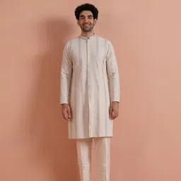 KISAH Men Woven Design Festive Straight Kurta-picture-7