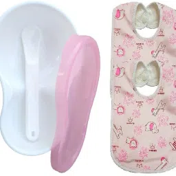 Baby Feeding Bowl With Baby Soft BIb -Combo - Plastic-27