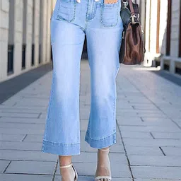 Glossia Women Comfort Straight Fit High-Rise Heavy Fade Acid Wash Stretchable Jeans-picture-23
