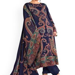 DRAVINAM Trends Paisley Printed Pashmina Unstitched Dress Material-image-98