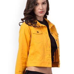Moda Rapido Women without Crop Denim Jacket-image-89
