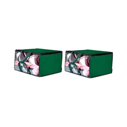 Stylista Green & Black 2 Pieces Water Resistant Zippered Multi-Utility Organisers-12