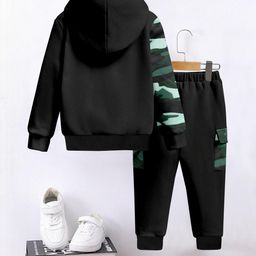 Hikuj Boys Green Cotton Blend Clothing Set-image-65
