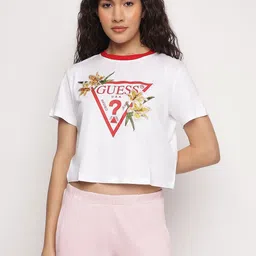 GUESS Women Typography Printed T-shirt-picture-47