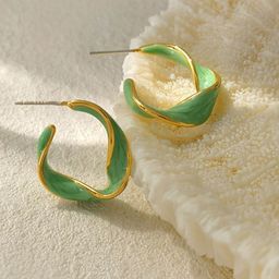 KRENOZ Circular Studs Earrings-image-48