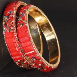 ZULKA Set Of 2 Cubic Zirconia-Studded Bangles-40