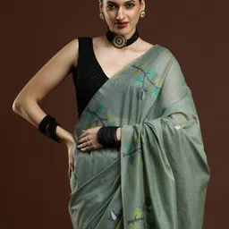 Mitera Woven Design Zari Muga Saree-image-67