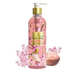 Earthgenix Japanese Cherry Blossom Body Wash With Loofah - 300 ml-2