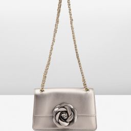 Lino Perros Shoulder Bag with Floral Detail-27