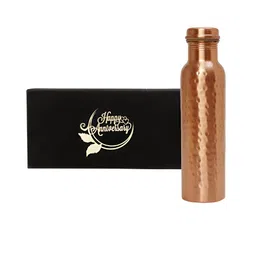 INTERNATIONAL GIFT Copper Water Bottle with Happy Anniversary Tag-image-67