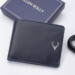 Allen Solly Men Printed Leather Two Fold Wallet-1