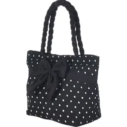 Kuber Industries Floral Printed Structured Tote Bag with Applique image 3