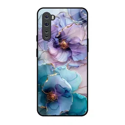 QRIOH Unisex OnePlus Nord Enchanted Floral Impact Resistant Glass Back Case-picture-19