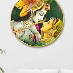 Livin'luxe Yellow & Green 1 Piece Wood Religious Wall Paintings-image-21
