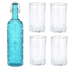 SOMIL Blue Glass Airtight Can Bottle-picture-46