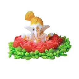 Tiny Shiny Plastic Ethnic Ganesha Idol for Home Decor-picture-13
