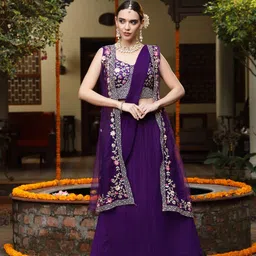 Stylum Embroidered Beads and Stones Ready to Wear Lehenga & Blouse With Dupatta-19