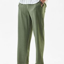 Snitch Men Striped Mid-Rise Regular Fit Trousers-image-47