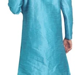 House of Aqss Men Regular Dupion Silk Kurta with Pyjamas image 4
